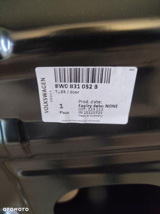 Drzwi Prawe Przód PP Oryginał AUDI A4 B9 LIFT 8W0 - 3