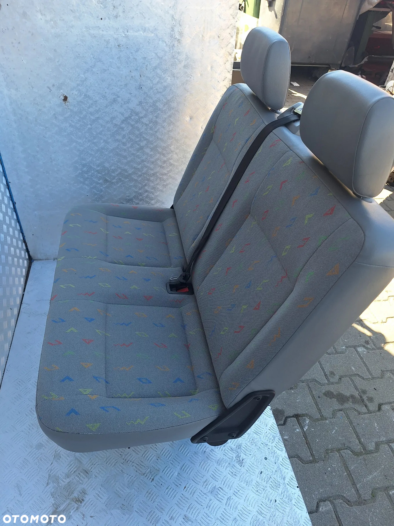 FOTEL KANAPA DWÓJKA 2 RZĄD SKŁADANY - VW TRANSPORTER T5 CARAVELLE - 2