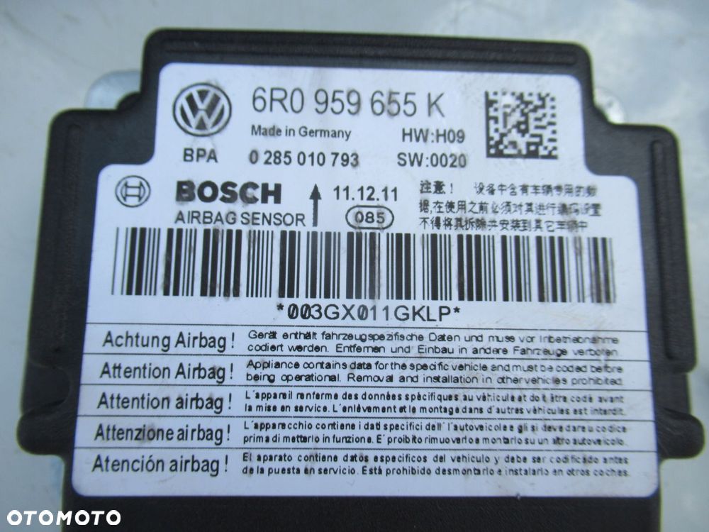 ROOMSTER DESKA KONSOLA KOKPIT PASY MODUŁ AIRBAG - 6