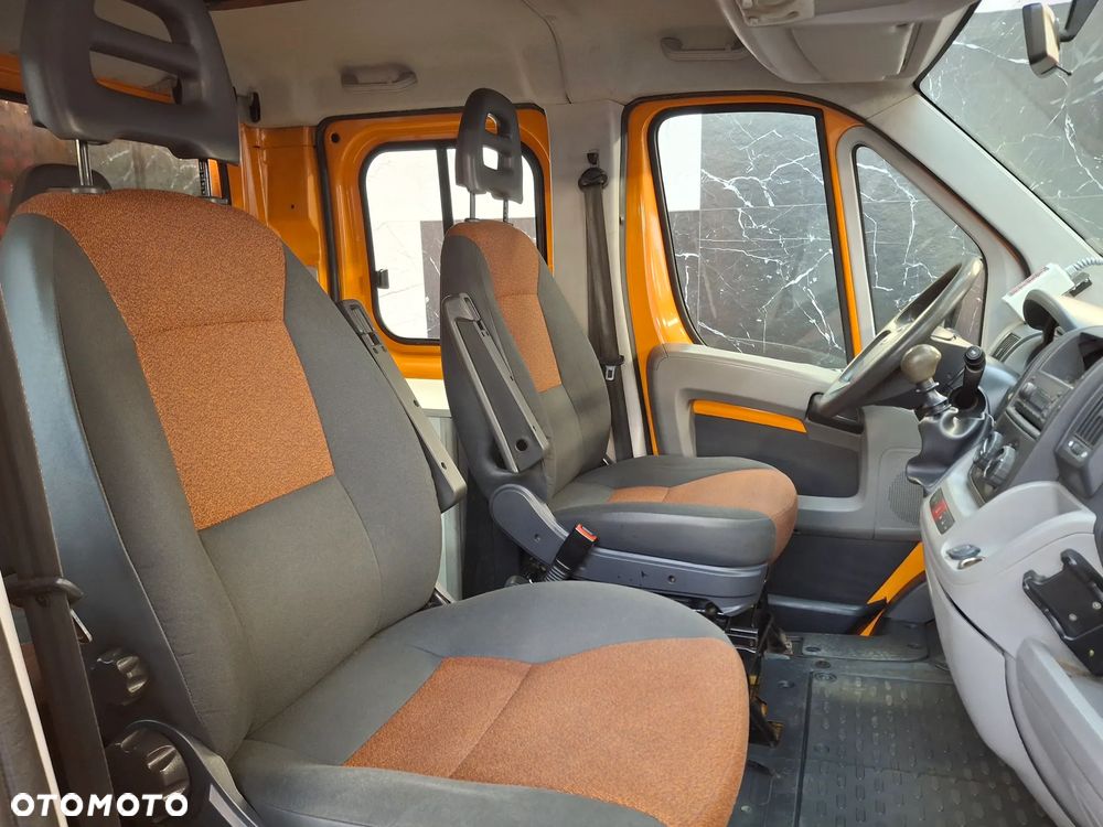 Fiat Ducato Doka Brygadówka Skrzynia Plandeka Oświetlenie Ostrzegawcze Pomarańczowy Służba Drogowa Autostradowa Hak 2010 Rok Ogrzewanie Postojowe Webasto - 17