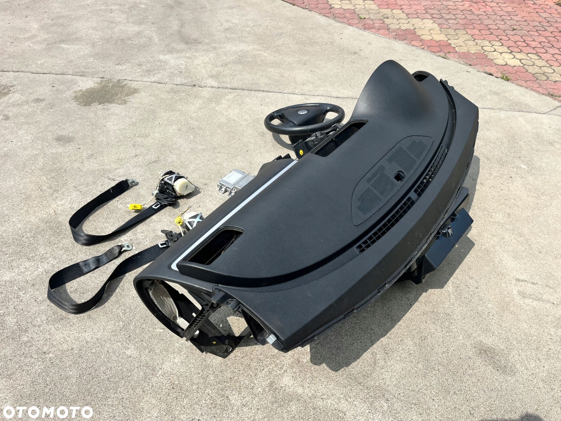 Konsola Poduszki Pasy Airbag VW Passat B6 Demontaż - 4