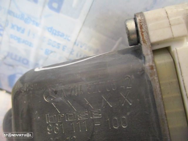 Motor Elevador Vidro A2048200642 0130822443   MERCEDES W204 CLASSE C 2008 220CDI 170CV 4P CINZA T ESQ - 3