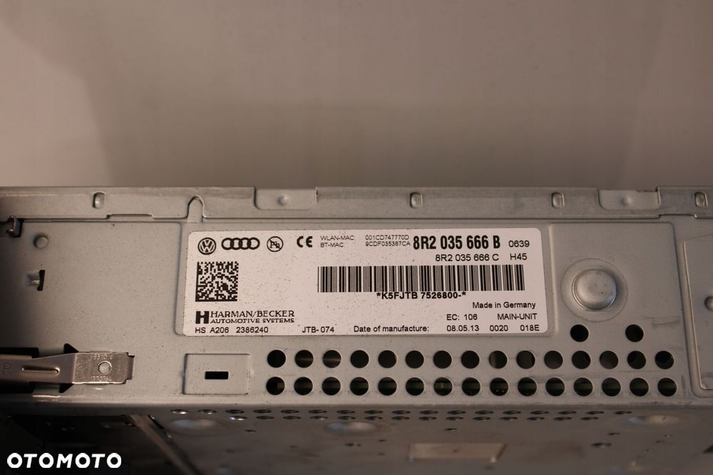 audi a5 8t lift 11r- radio radioodtwarzacz dvd navi mmi3g 8r2035666b - 5