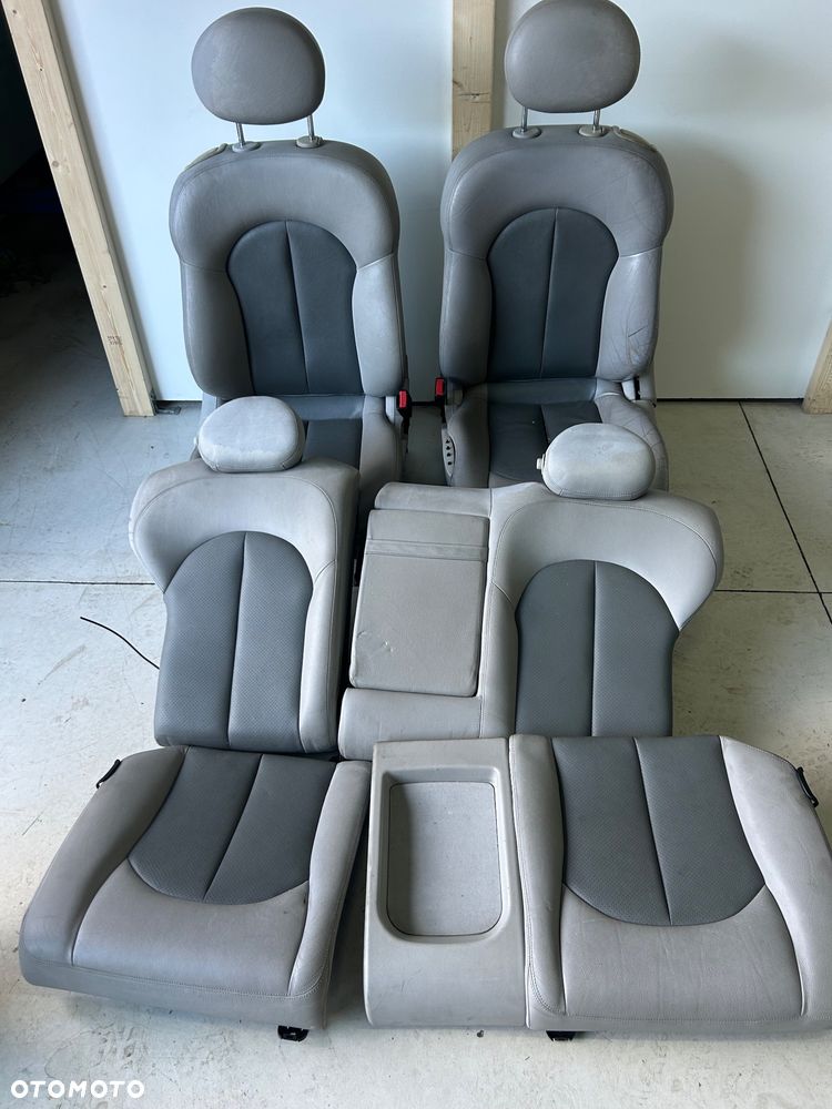 Mercedes CLK 209 coupe  komplet foteli fotele skóra tapicerka  boczki - 6