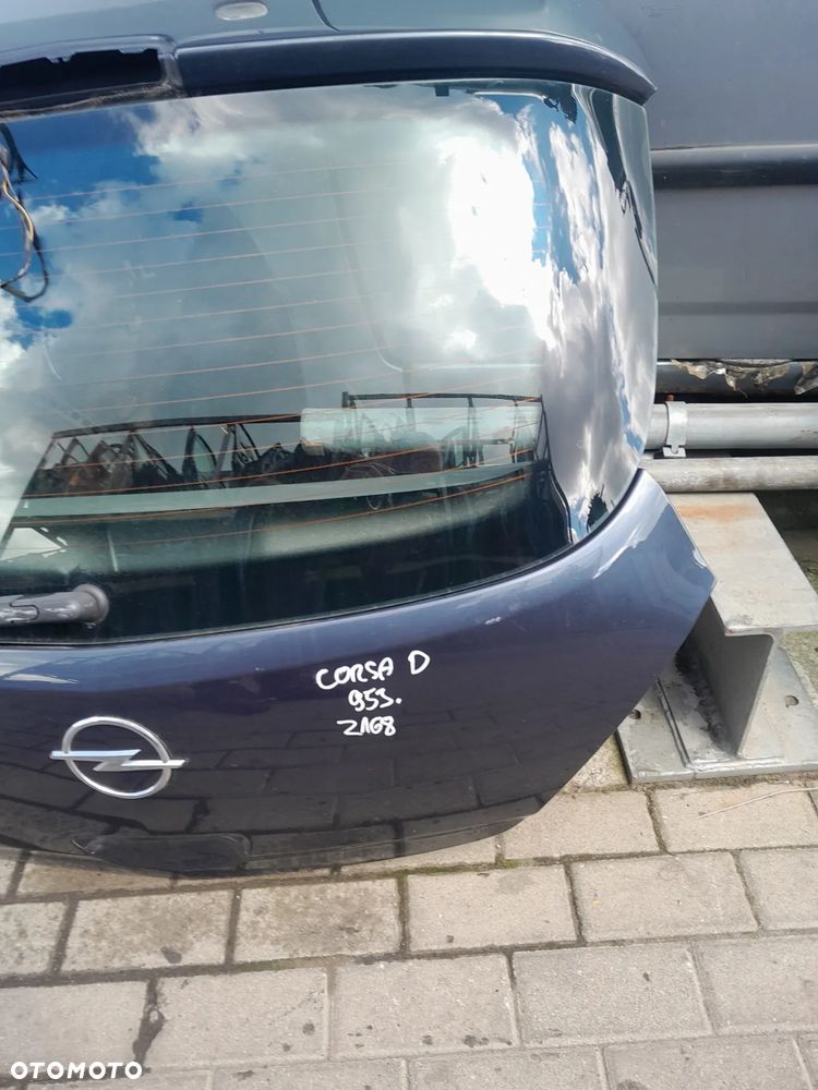 OPEL CORSA D KLAPA BAGAŻNIKA TYLNA TYŁ KOLOR: Z168 - 2