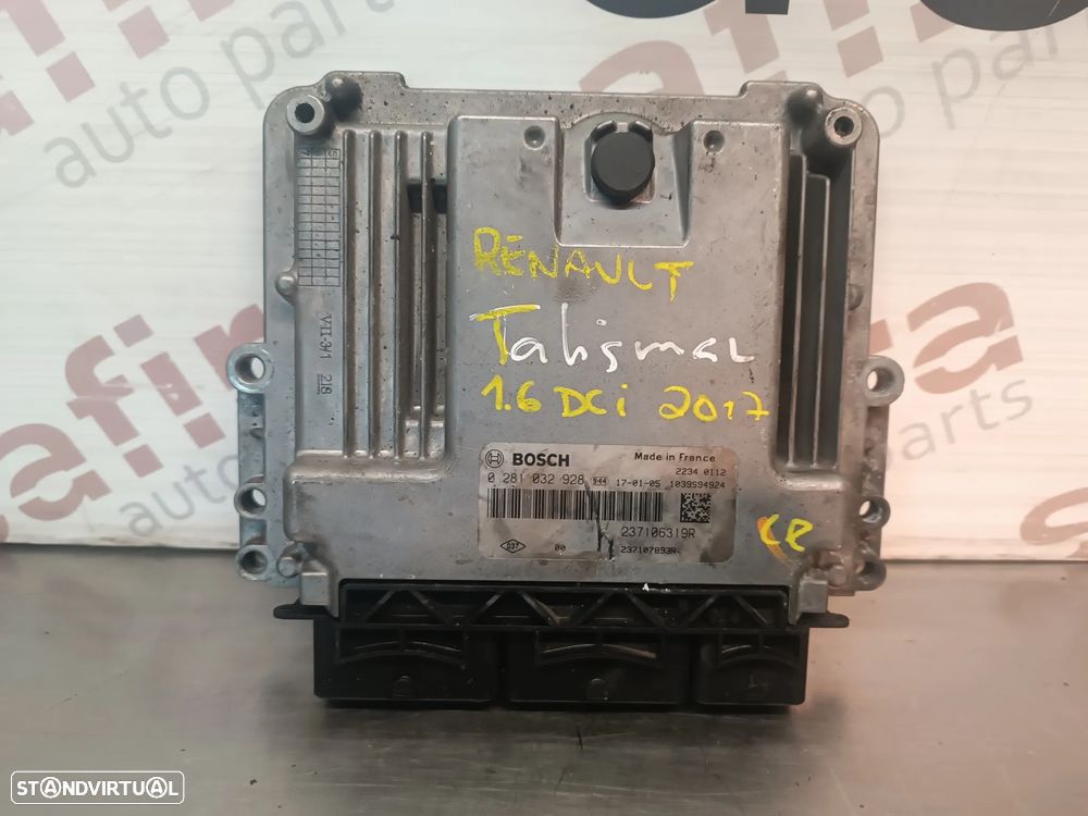 UNIDADE / CENTRALINA DO MOTOR RENAULT TALISMAN / MEGANE IV 1.6DCI 237106319R 237107893R 0281032928 - 1