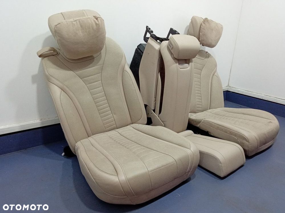 MERCEDES S KLASA W222 LONG FOTELE TYŁ TYLNE KOMFORTOWE NAPPA - 9