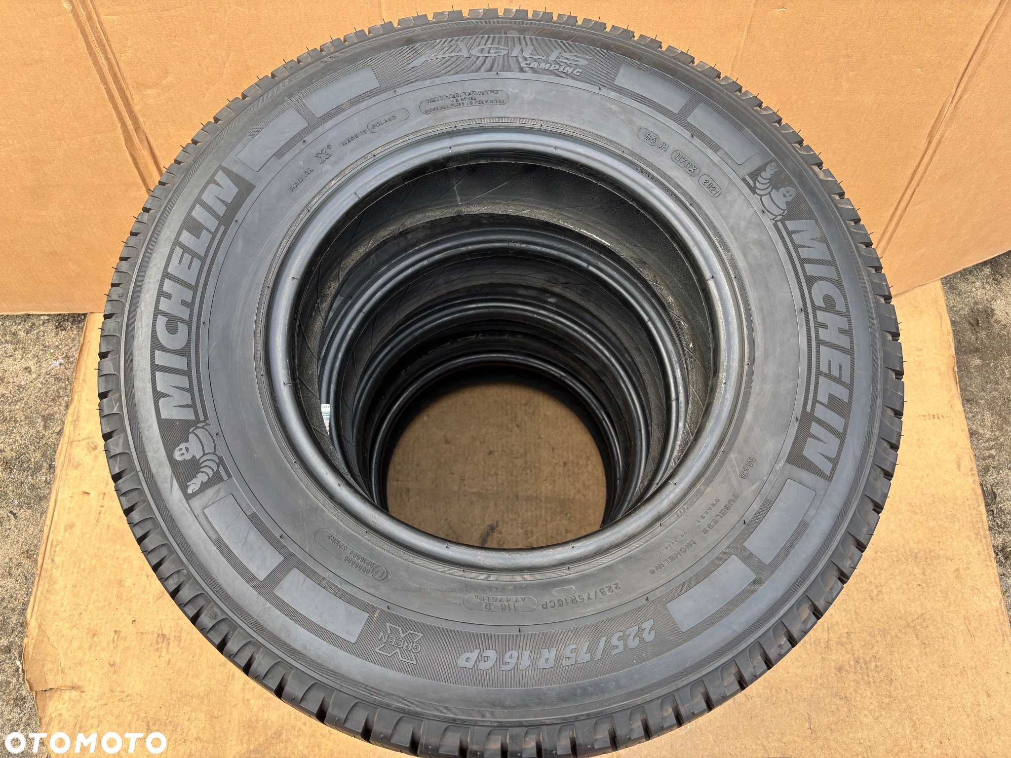 Prawie Nowe Opony Letnie Michelin Agilis Camping 225/75 R16C  225 75 R16 C Komplet 4 Sztuk Ducato Boxer Jumper - 8