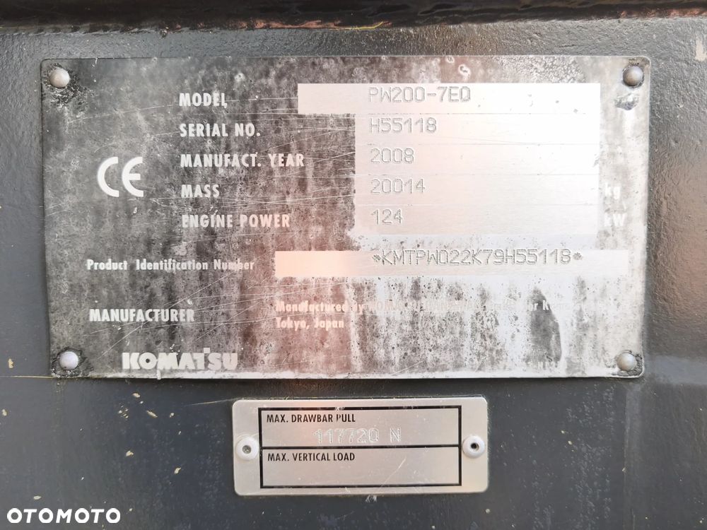 Komatsu PW200-7E0 - 8