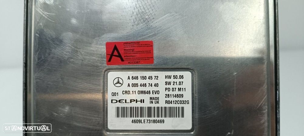 CENTRALINA DO MOTOR UCE MERCEDES CLASE C (W204) BERLINA C 220 CDI (204.008) - 4