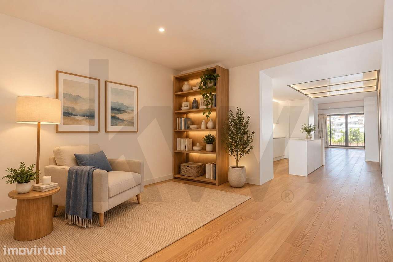 APARTAMENTO T3 COM 3 SUÍTES E 2 LUGARES DE PARQUEAMENTO PARA ARRENDAME - Grande imagem: 2/37