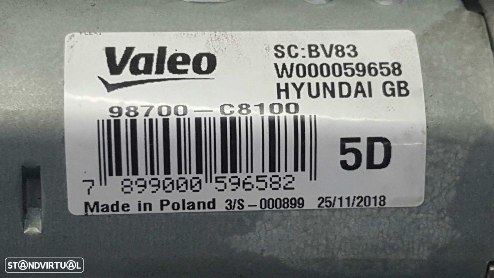 MOTOR LIMPA-VIDROS TRASEIRO HYUNDAI I20 ACTIVE TECNO - 2