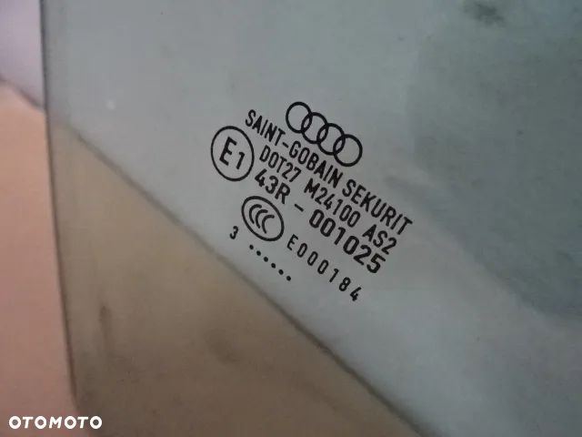 SZYBA DRZWI PRAWY PRZÓD AUDI A4 B6 KOMBI NR1583 - 2