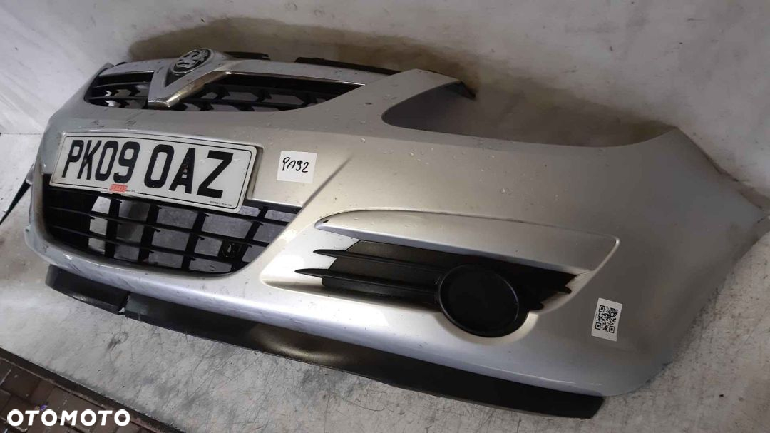 ^ ZDERZAK PRZÓD PRZEDNI DO OPEL CORSA D Z157 SREBRNY DO MALOWANIA !!! - 3