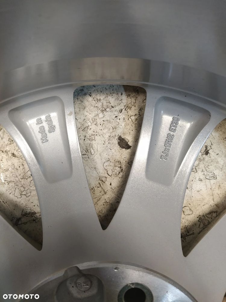 OPEL MERIVA B ASTRA ZAFIRA 7X17 ORYGINALNE FELGI ALUMINIOWE R17 ET47 5X110 DEKIELKI OPEL ORYGINAŁ - 7