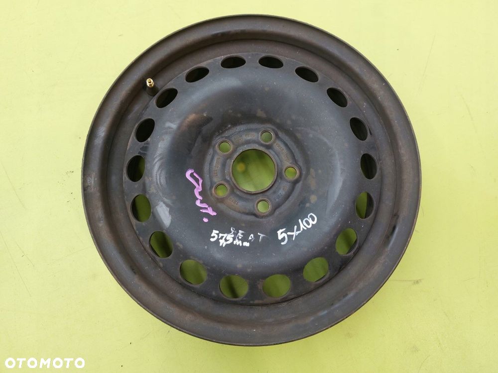 Felga stalowa Seat Leon TOLEDO VW GOLF BORA 5.5J X 15 5X100 ET 40 57,5 MM - 1