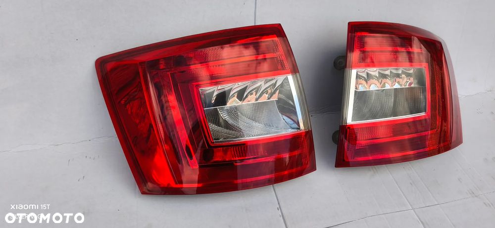 Lampa lewa prawa Skoda Octavia III 3 LIFT KOMBI LED kompletna tylna tył oryginał - 2