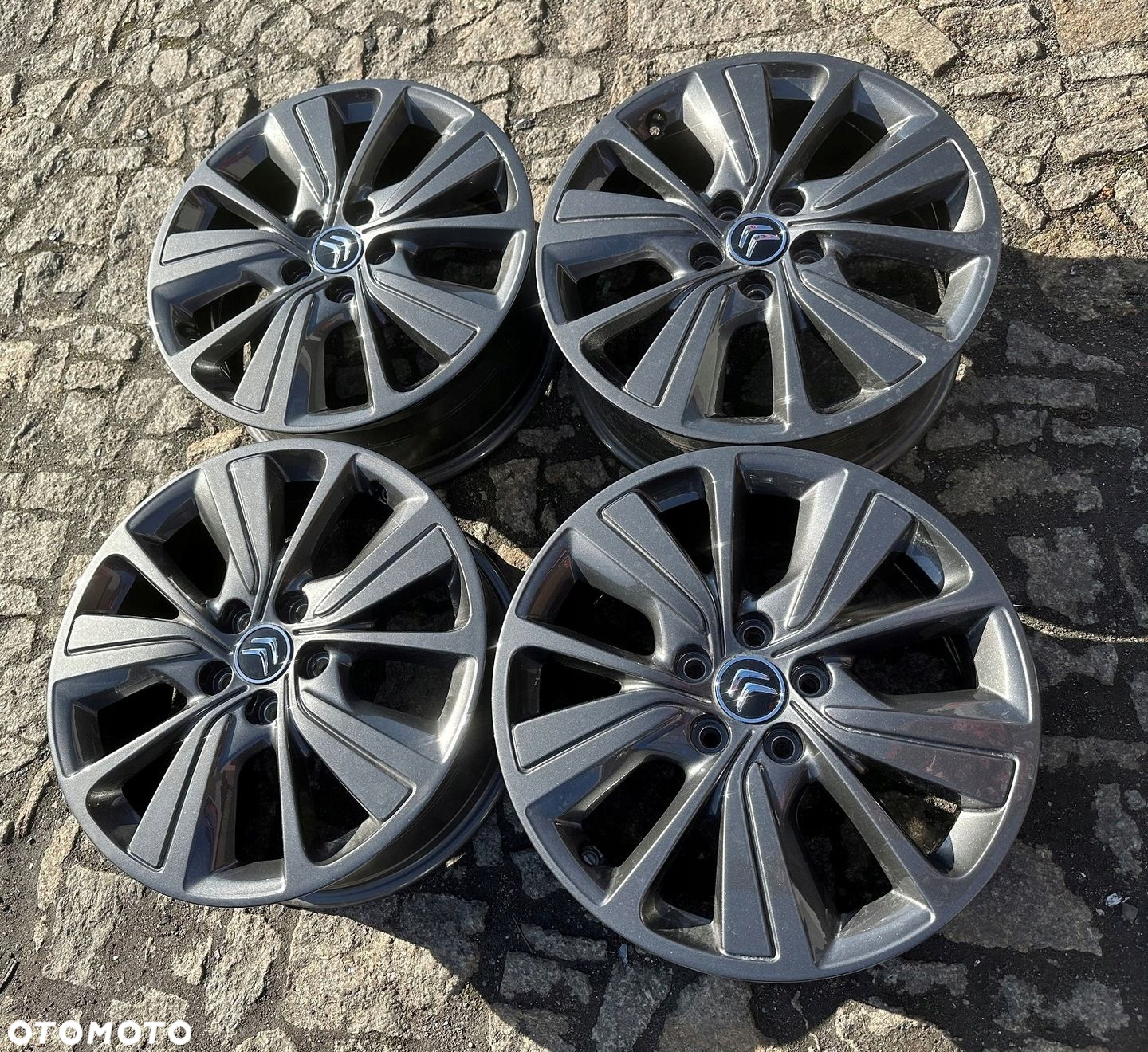 CITROEN 7J X 17 ET 50 FELGI ALU ORYGINAŁ JAK NOWE - 4