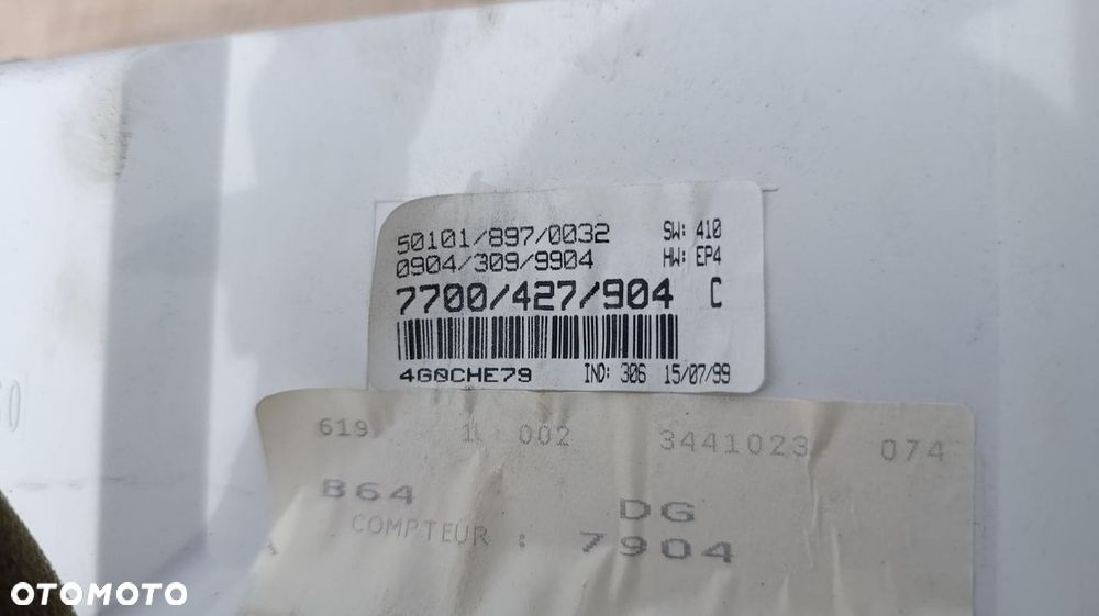 LICZNIK ZEGARY RENAULT MEGANE I AUTOMAT 7700427904C - 3