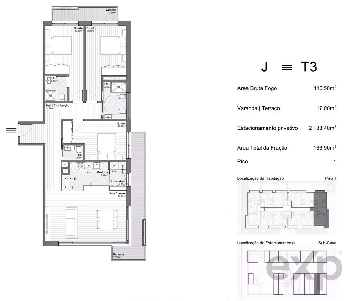 Apartamento T3 | Junto ao GaiaShopping - Grande imagem: 2/21