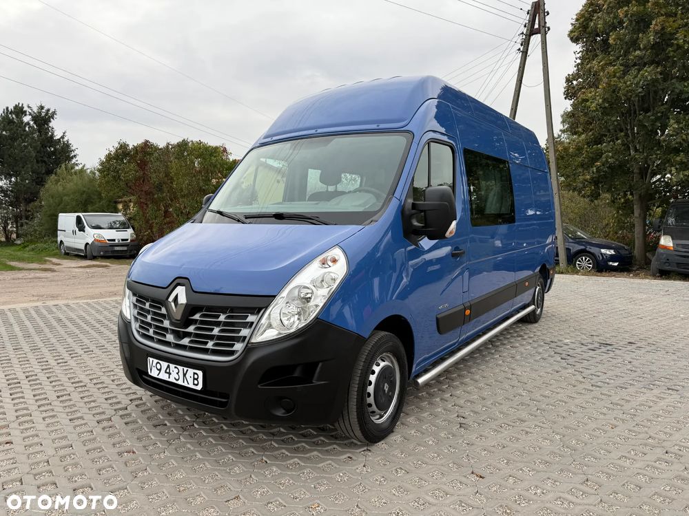 Renault Master MAX Długi Max Wyoski L3H3 2.3 Diesel Brygadówka Faktura VAT 23% 5 Osobowy Klimatyzacja Tempomat - 11