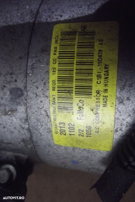 Compresor clima Ford 1.0 Fiesta Focus 3 C max Compresor Clima Focus 3 - 6