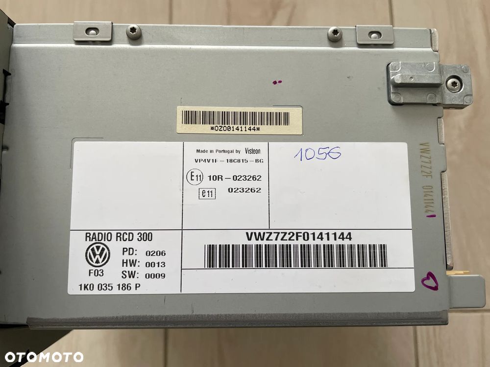 RADIO VW RCD300 Golf V PASSAT B6 + KOD 1K0035186P - 2