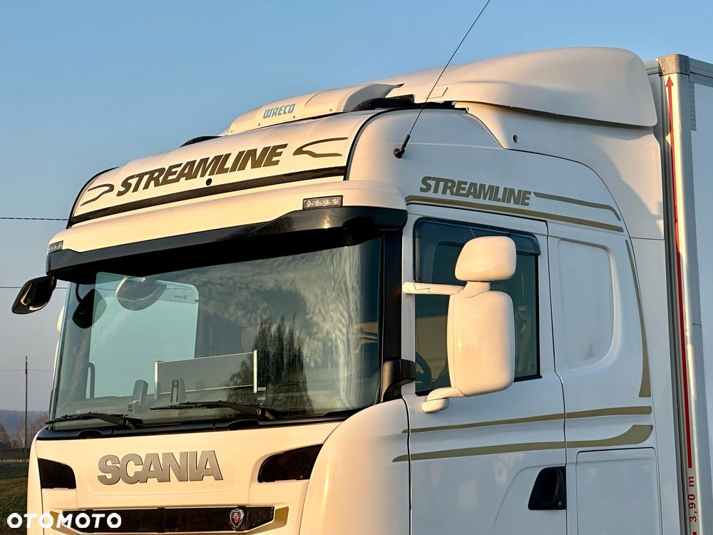Scania G360 / IZOTERMA / 6.8 M DŁUGOŚCI / AUTOMAT / CAŁA NA PODUSZKACH / KLIMA POSTOJOWA / ELEKTRYCZNA ROLETA TYŁ / SYPIALKA - 11