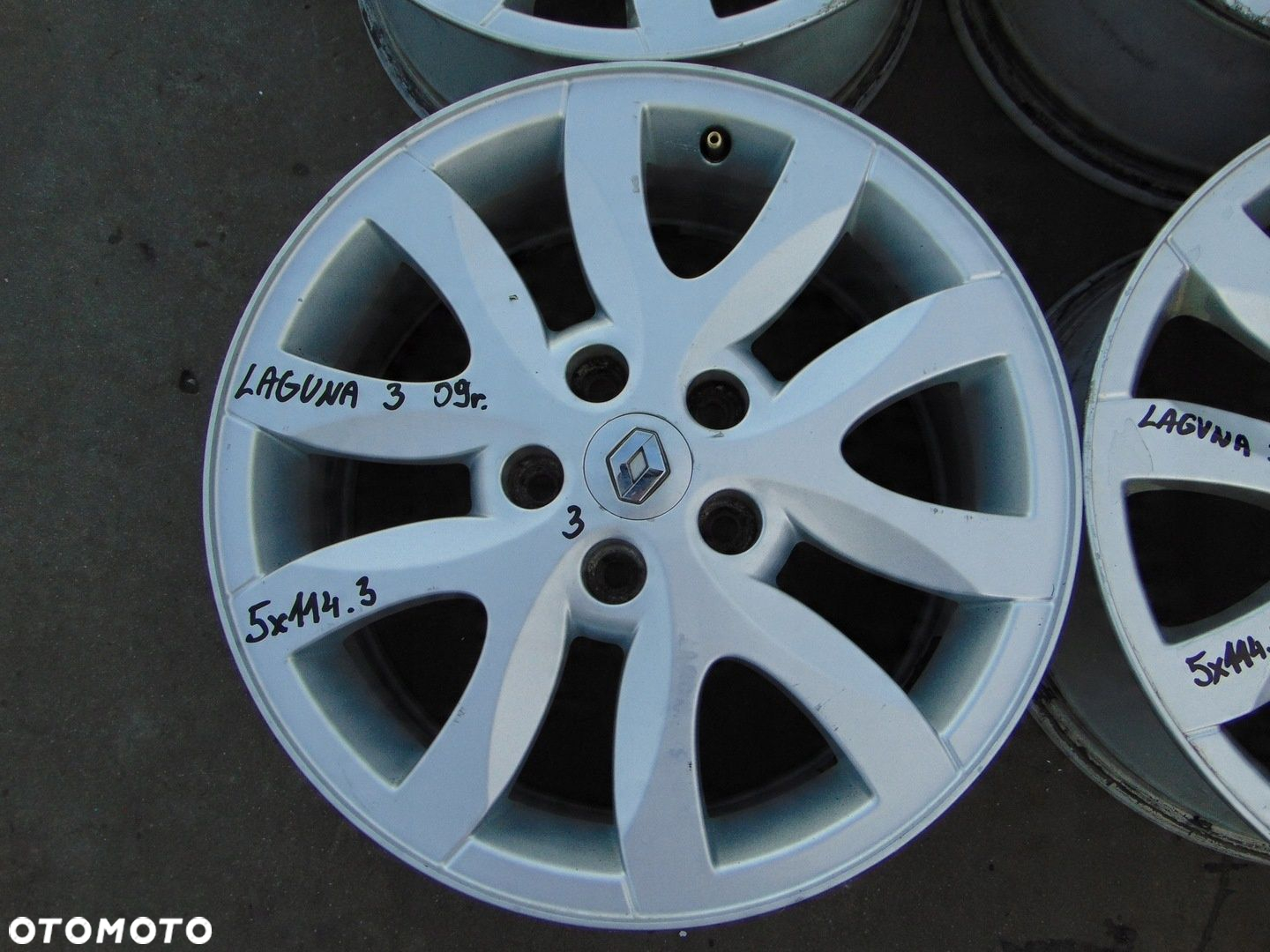RENAULT LAGUNA 3 III MEGANE III FELGI ALUMINIOWE 17 5x114.3 7J ET47 - 10