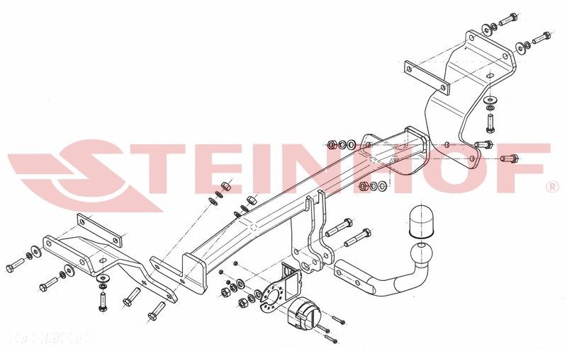 Hak holowniczy + MODUŁ 7PIN do Kia Ceed II Kombi od 2012 do 2018 - 2