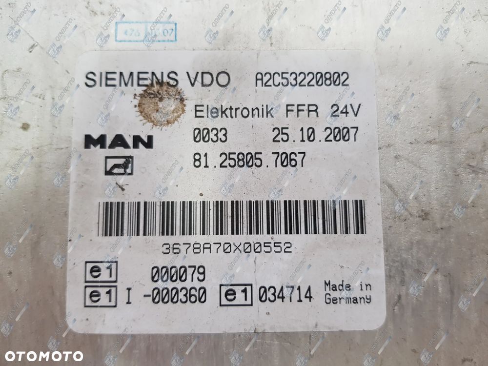 STEROWNIK MODUŁ FFR MAN TGL 81258057067 - 2
