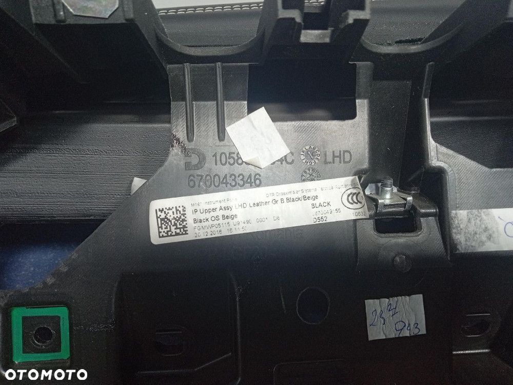 MASERATI LEVANTE DESKA ROZDZIELCZA EU PODUSZKI DO REGENERACJI 670043346 - 5
