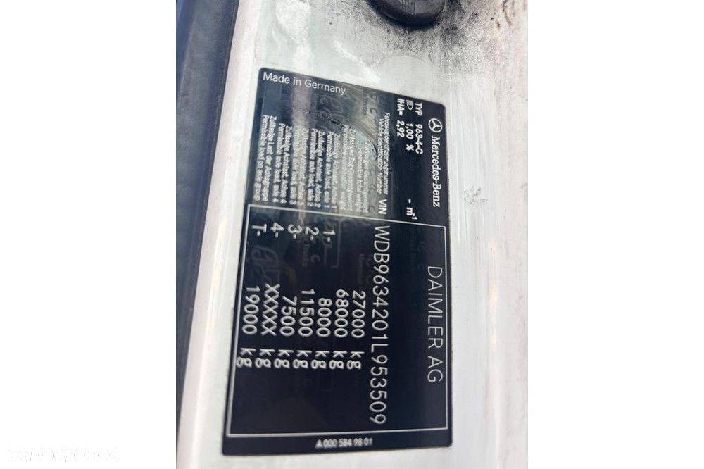 Mercedes-Benz ACTROS 2551 6x2 EURO6 + RETARDER + HYDRAULICS - 24