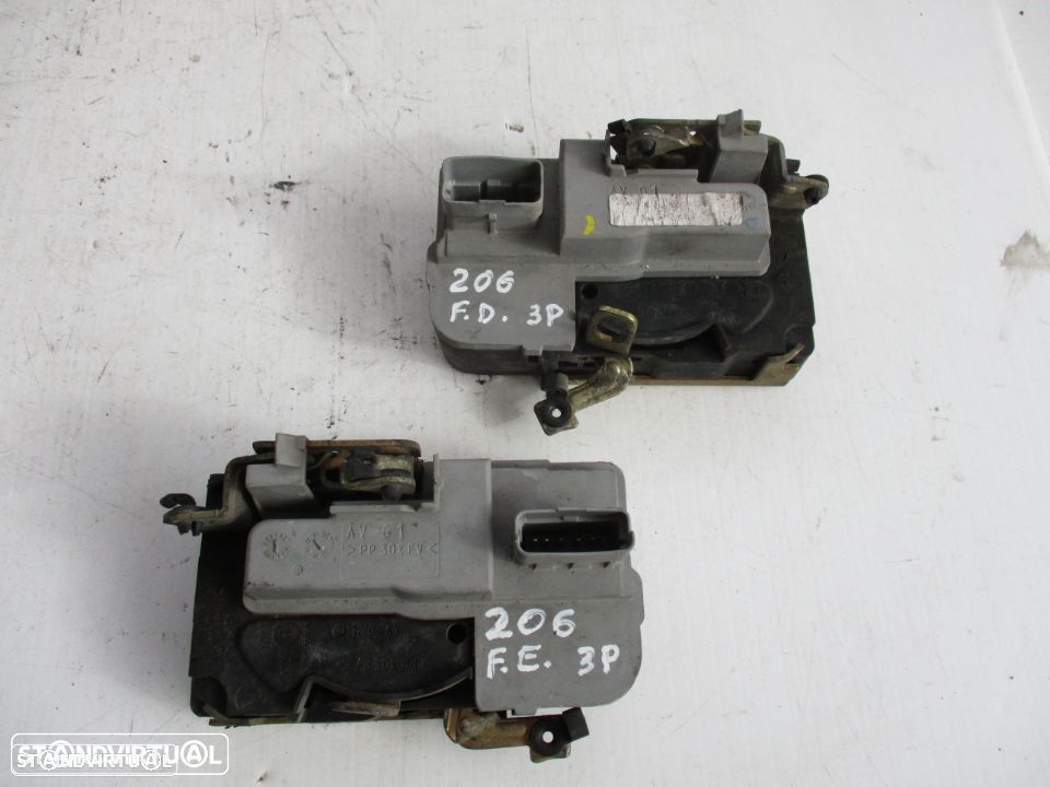 Fechadura porta Peugeot 206 3p esquerdo e direito - 2