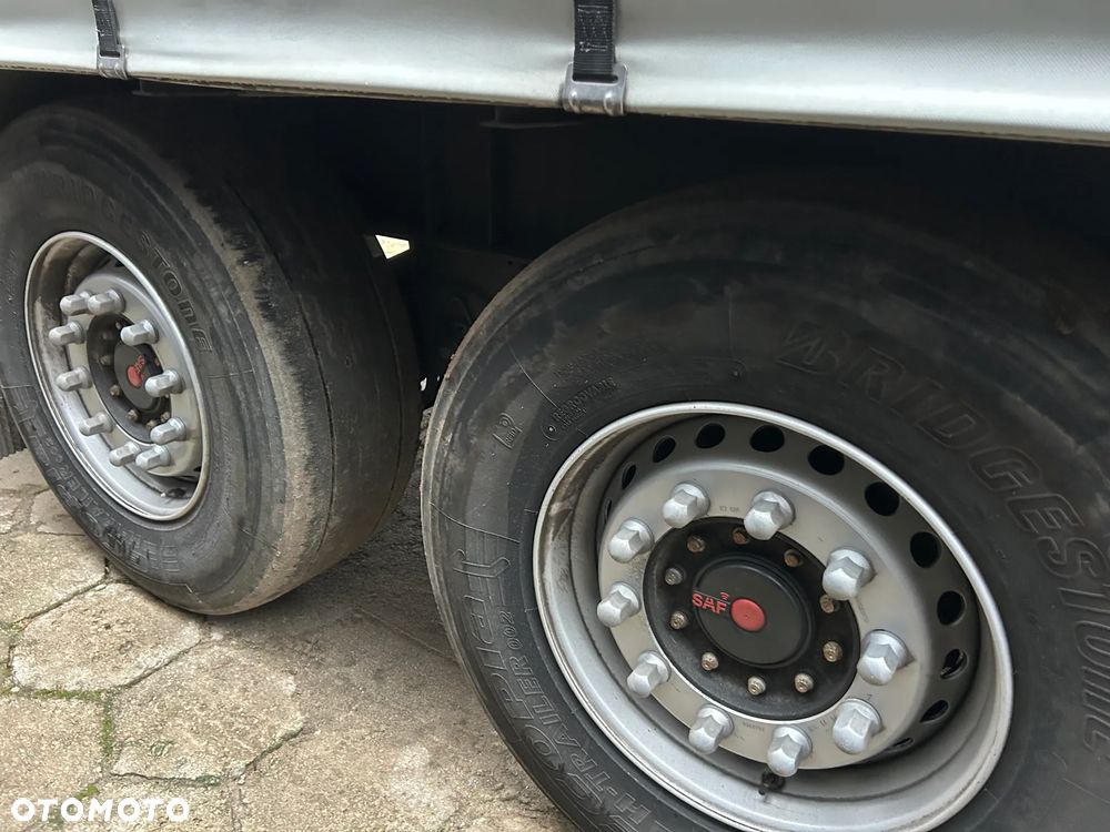 Wielton FIRANKA / SAF / PODNOSZONY DACH / OŚ PODNOSZONA / FABRYCZNE OPONY BRIDGESTONE / 10.2023 ROK !! - 13