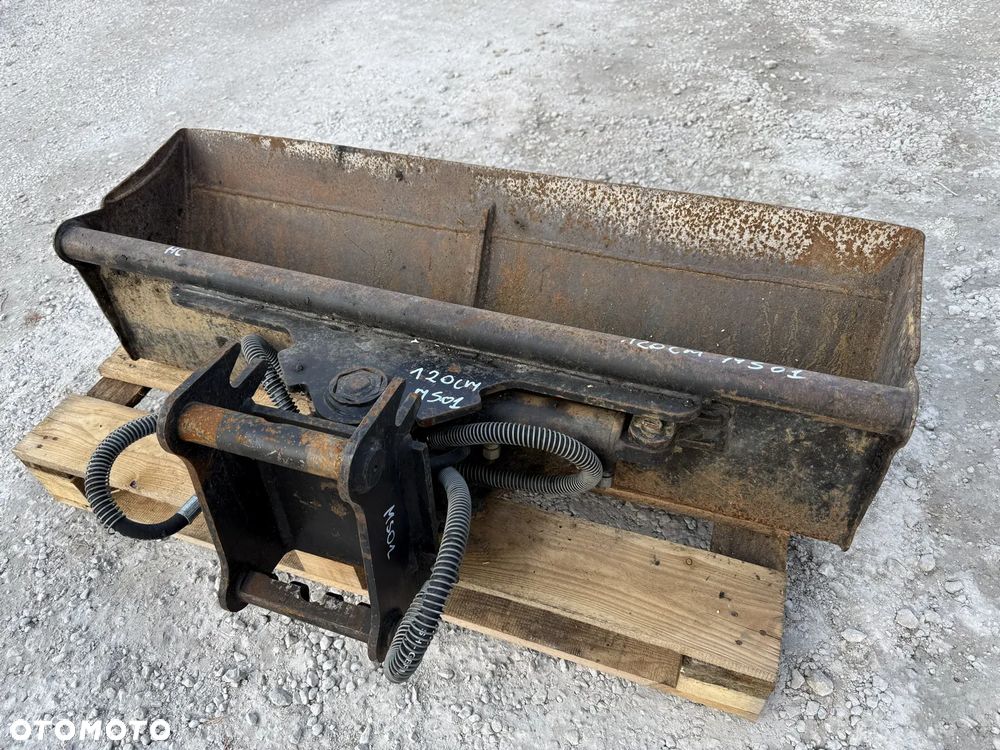 ŁYŻKA SKARPOWA SKARPÓWKA HYDRAULICZNA 120CM LEHNHOFF MS01 MS 01 KOPARKI MINIKOPARKI JCB HITACHI YANMAR BOBCAT CAT KUBOTA - 19