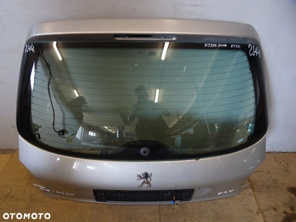 KLAPA TYŁ TYLNA SZYBA POKRYWA BAGAŻNIKA PEUGEOT 206 LAK: ETSC NR244 - 3