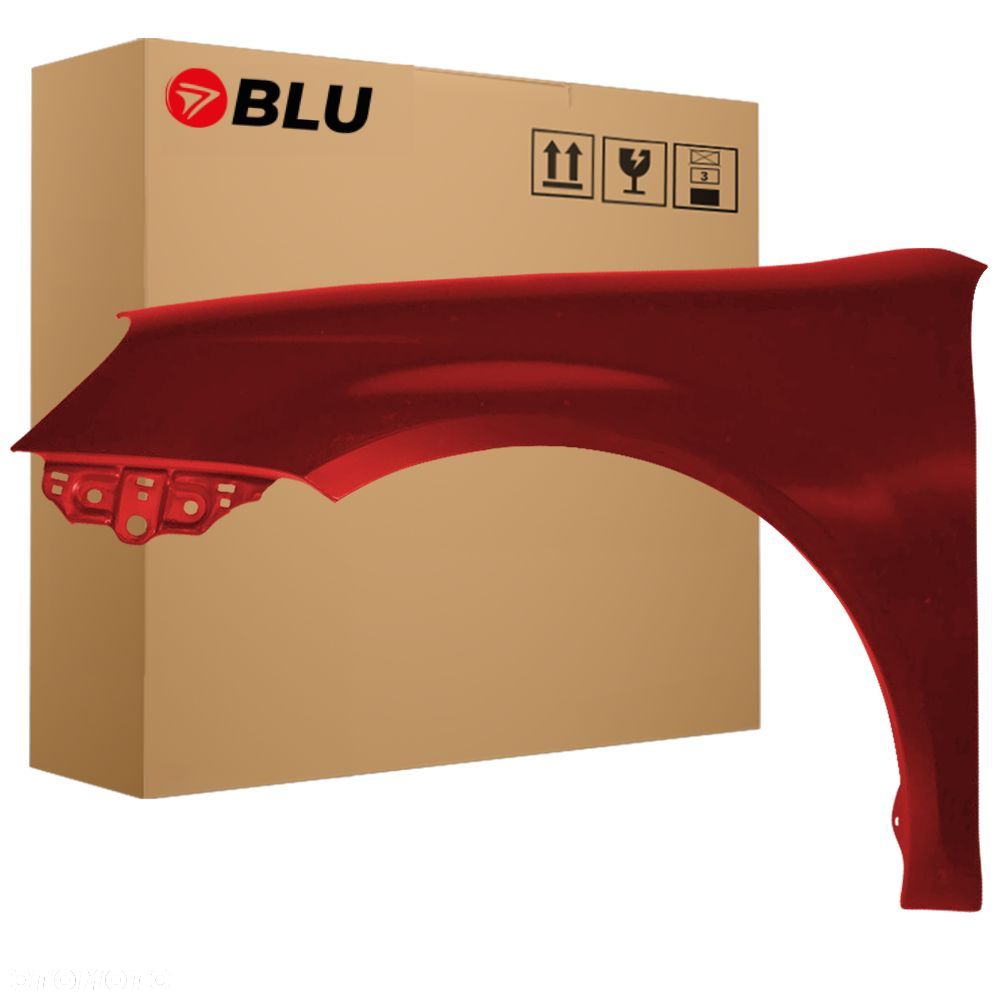 BLU Błotnik VOLKSWAGEN GOLF V 5 KOMBI JETTA A5 LA3W lewy przód czerwony 23-09 SpiceRot