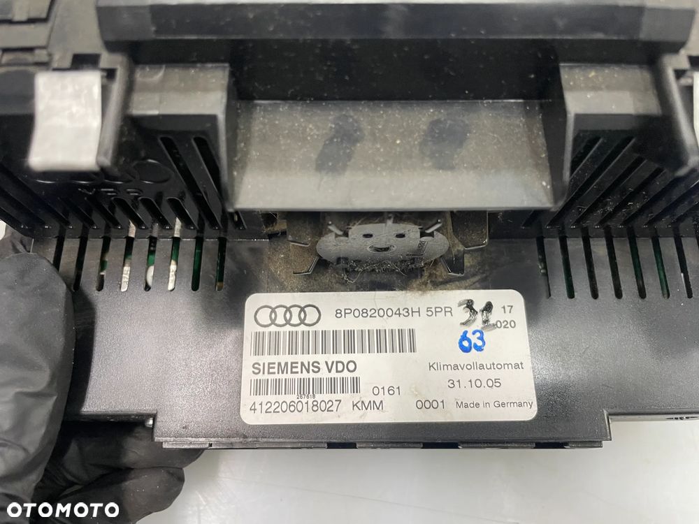Panel klimatyzacji Audi A3 8P 8P0820043H - 5