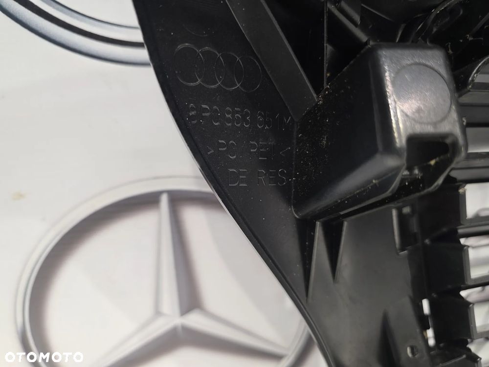 AUDI A3 8P0 LIFT 08-12 ATRAPA / GRILL PRZEDNI PRZÓD NA WYSOKI POŁYSK , NR 8P0853651M , NR AUKCJI GL860 - 17