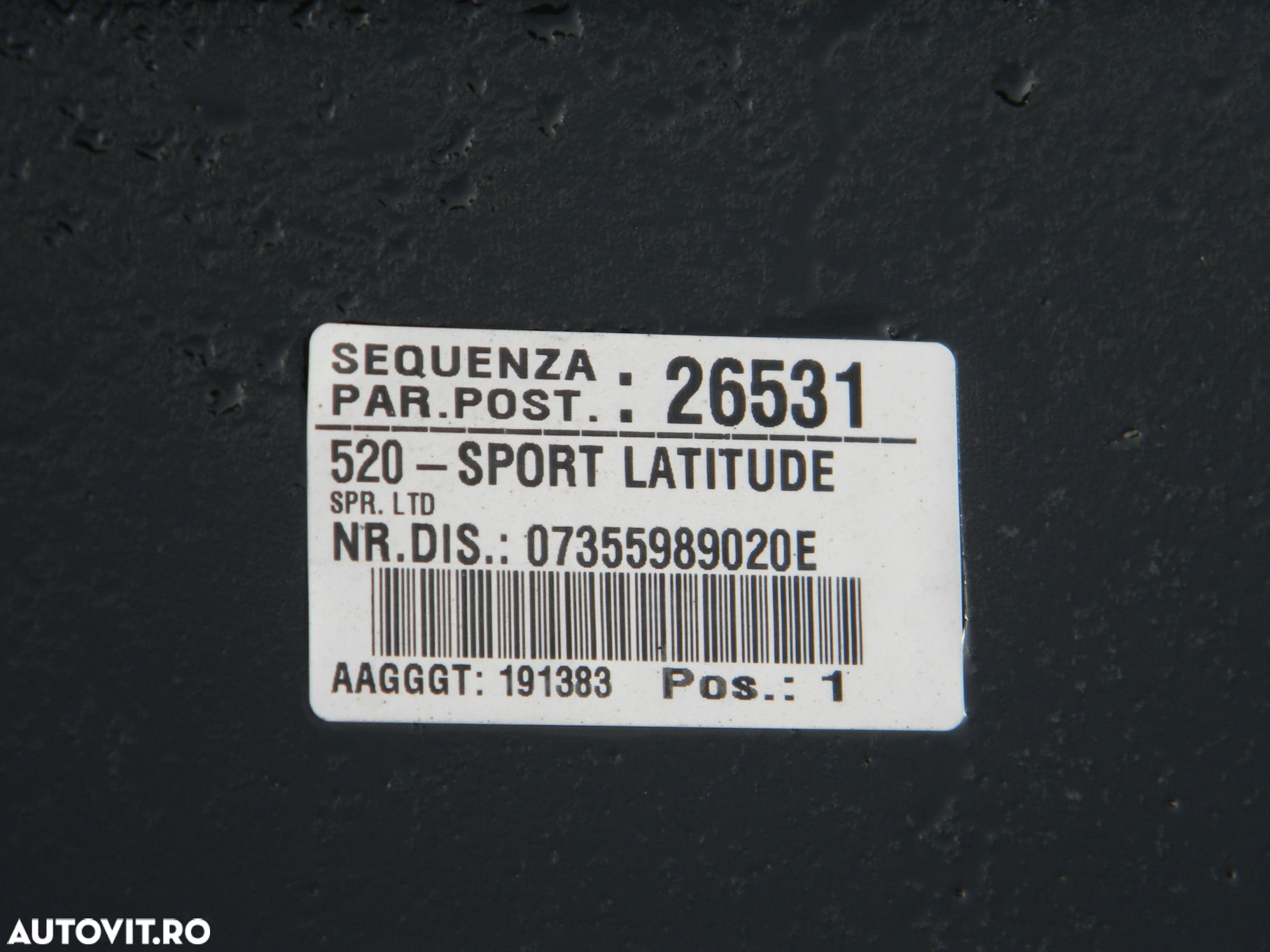 Bara spate Jeep Renegade, 2015, 2016, 2017, 735579025. - 3