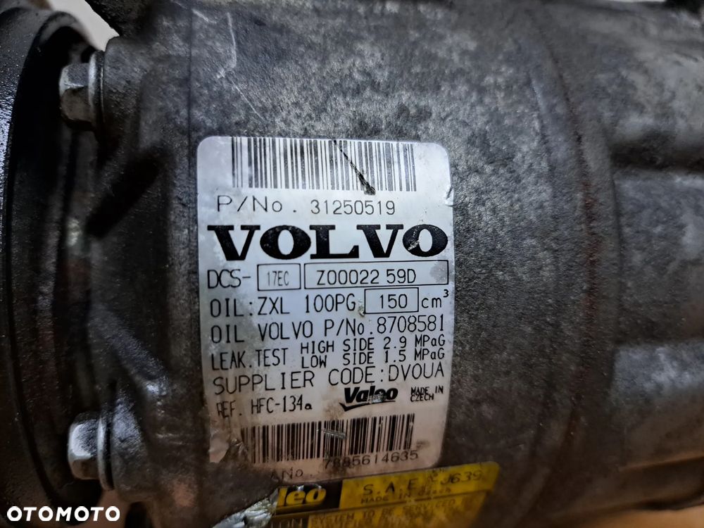 SPRĘŻARKA KOMPRESOR KLIMATYZACJI VOLVO S80II V70III XC70II  31250519 - 4