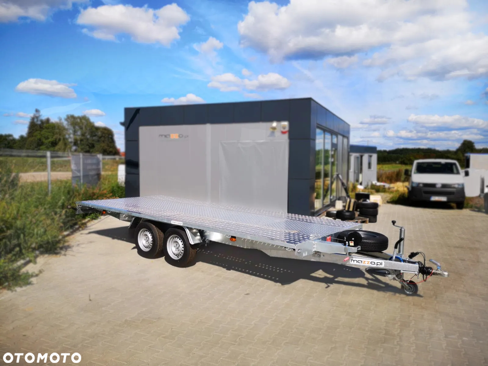 Boro Dostawa laweta 500x210cm DMC3000kg wypełnienie blacha alu, prosta platforma AMORTYZATORY Koło zapasowe - 2