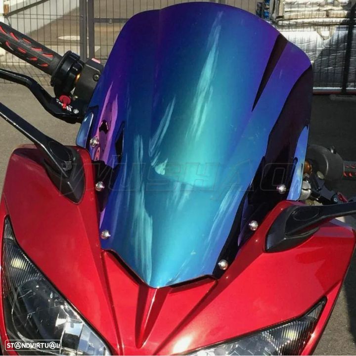 viseira nova yamaha  fz1 fz1s ano 2006 ate 2011 vidro bolha - 2