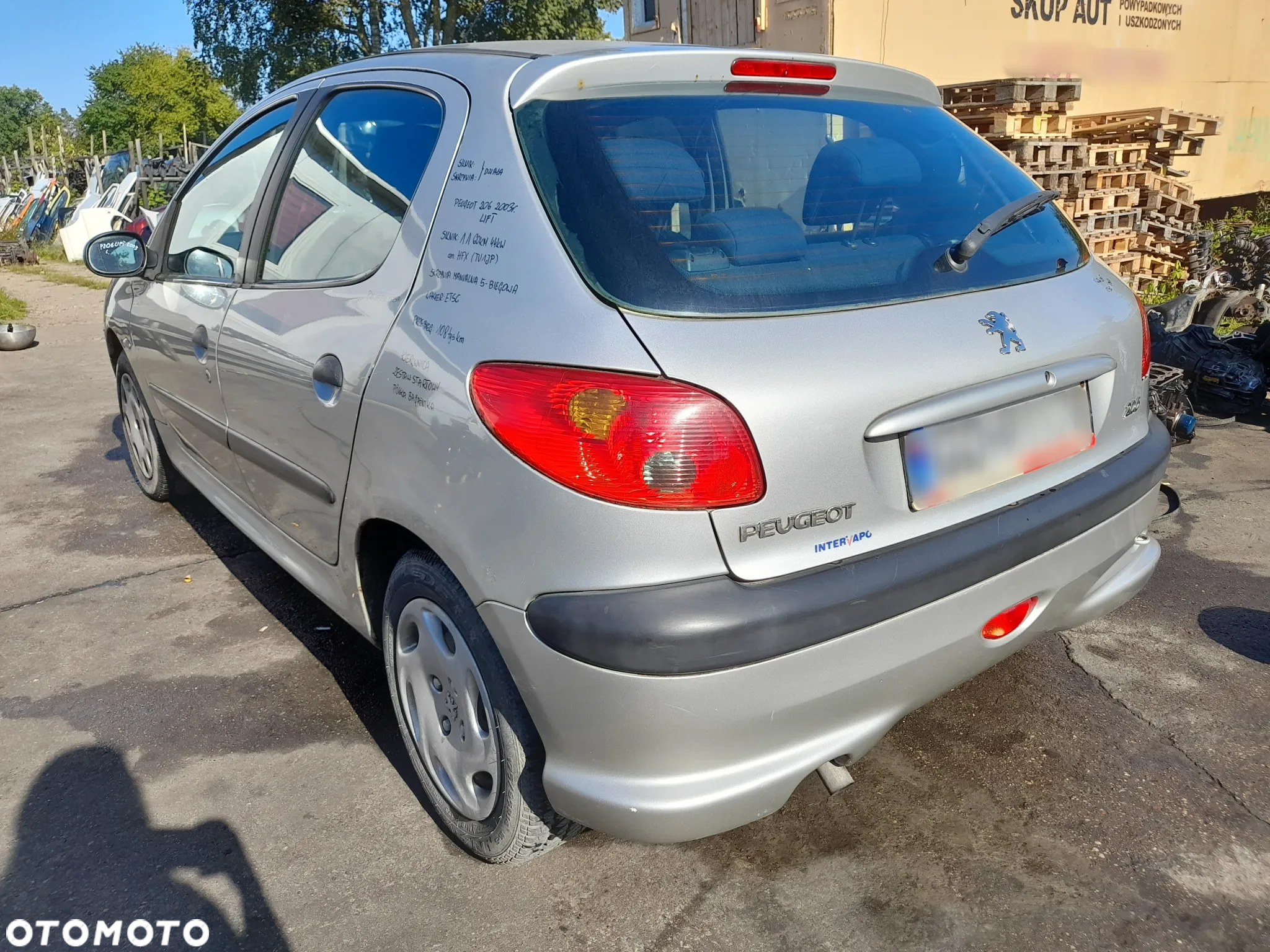 PEUGEOT 206 LIFT DRZWI LEWY TYŁ LEWE TYLNE ETSC - 14