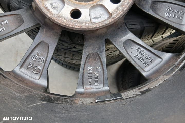 Jante aliaj cu anvelope 16 - set 6V0601025F 215/45 R16 7JX16H2 ET46 6 - 6