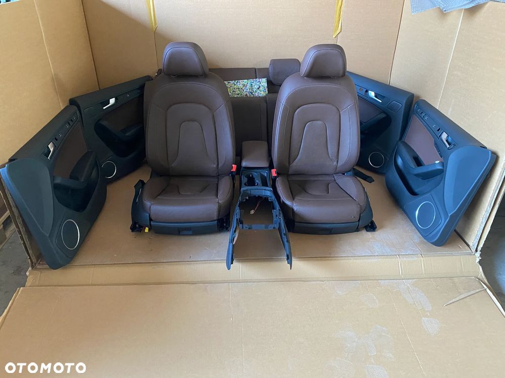 Audi A5 8T S-line Sportback Fotel fotele kanapa skóra grzane brązowe 12km - 12