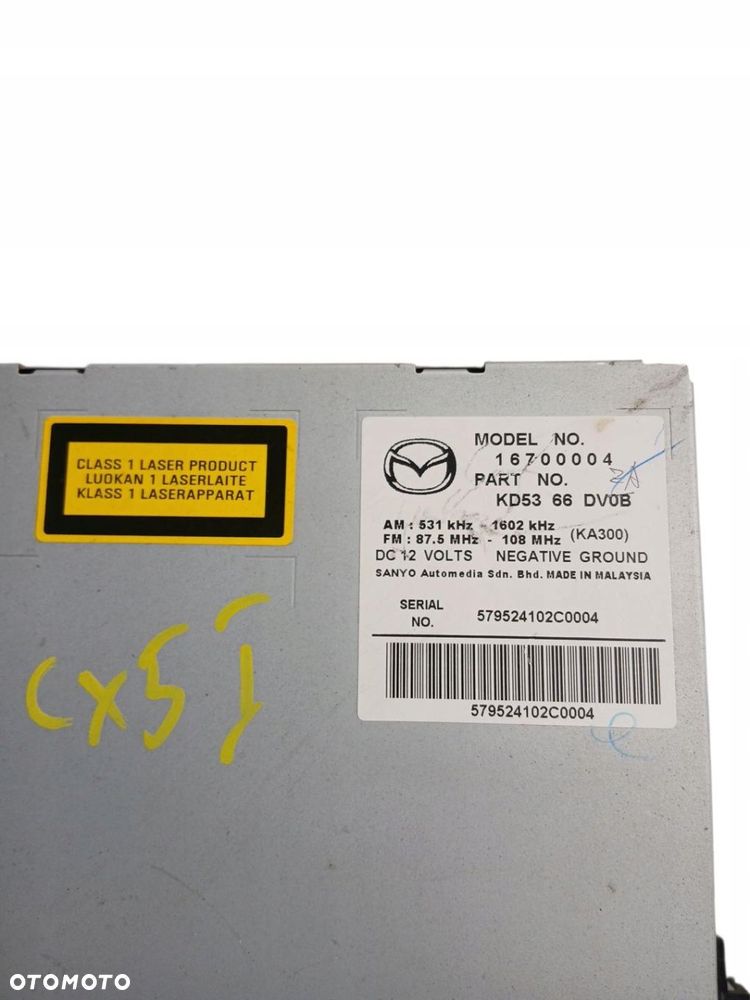radio cd nawigacja mazda cx-5 cx5 i kd5366dv0b - 4