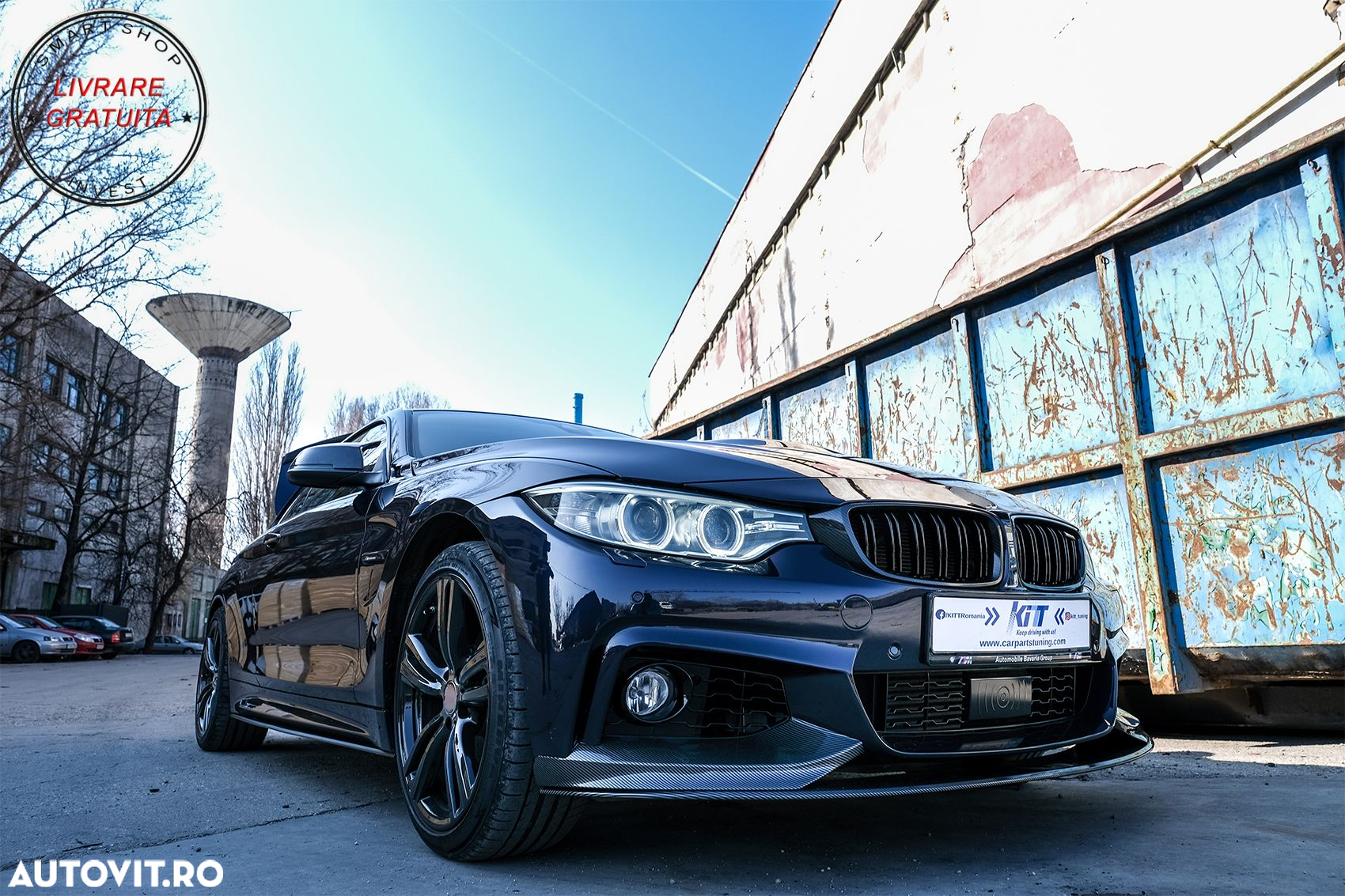 Prelungire Bara Fata BMW Seria 4 F32 F33 F36 (2013-03.2019) M-Performance Carbon F- livrare gratuita - 9