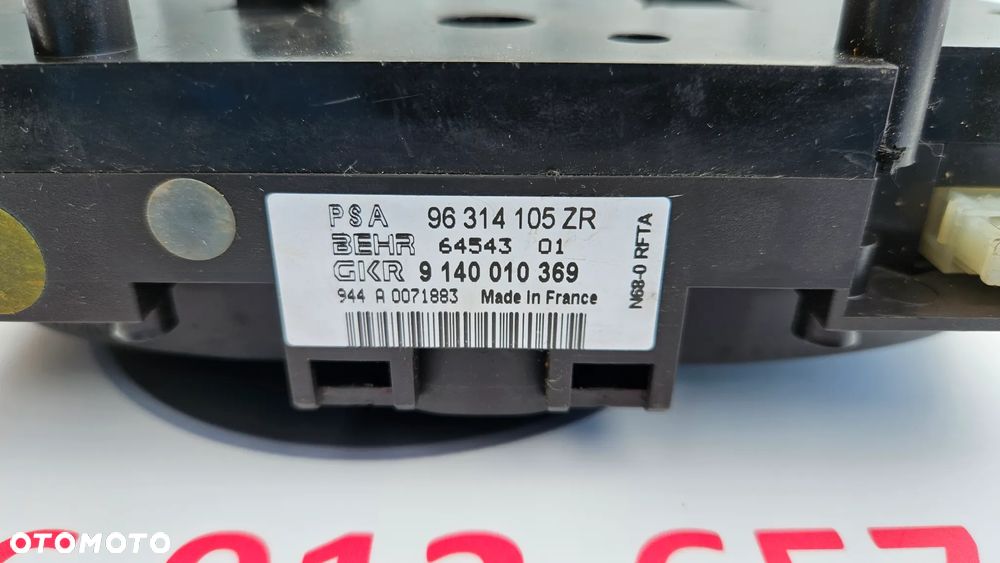 CITROEN XSARA PICASSO Panel klimatyzacji AC Panel sterowania nawiewem 96314105ZR - 7